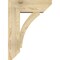 Ekena Millwork Thorton Slat Rough Sawn Bracket w/ Offset Brace, Douglas Fir, 8"W x 22"D x 30"H BKT0806X22X30THR06RDF - alternate 4